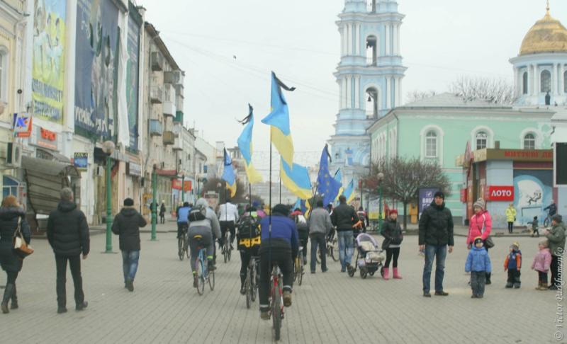 веломайдан в честь Погибших в Киеве