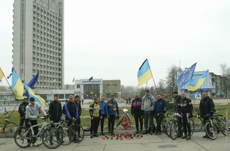 веломайдан в честь Погибших в Киеве